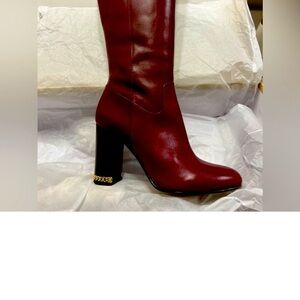 Michael Kors Burgundy Heeled Boots
